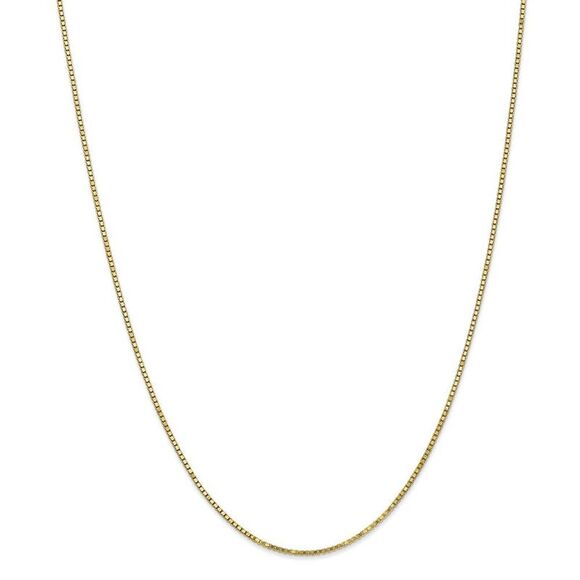 1.25mm, 10k Yellow Gold, Box Chain Necklace, 16 Inch - Picture 3 of 8